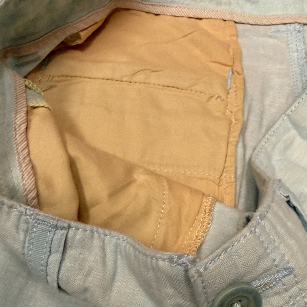 NWOT. Pilcro and the Letterpress Linen-blend Light Blue Pants, Size 8 Tall - Picture 6 of 16